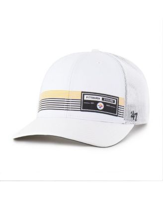 '47 Brand - Men's White Pittsburgh Steelers Rangefinder Trucker Adjustable Hat