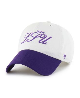 Men's White LSU Tigers Contemporary Basics Foundation Clean Up Adjustable Hat