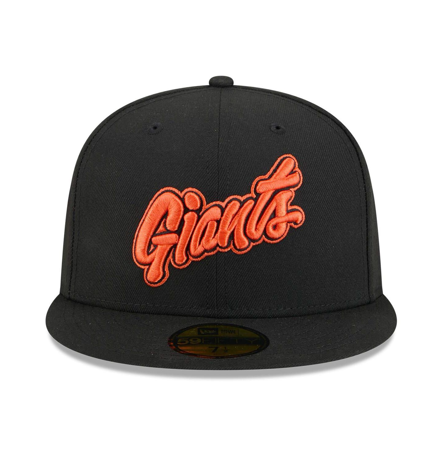 Мужская кепка New Era Black San Francisco Giants 2025 City Connect Wordmark 59FIFTY Fitted Hat — фото 4