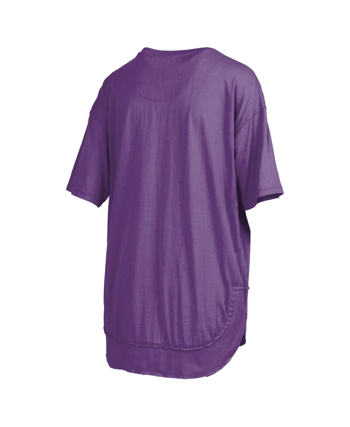 Pressbox Purple Lsu Tigers Poncho T-shirt In Purple