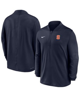 Nike - Men's Navy Syracuse Orange Dri-FIT Half-Zip Pullover Sweatshirt