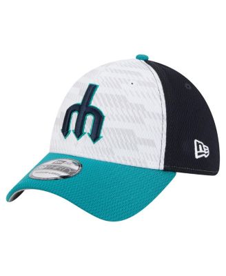 New Era - Men's Navy/Teal Seattle Mariners 2025 MLB Clubhouse 39THIRTY Flex Hat