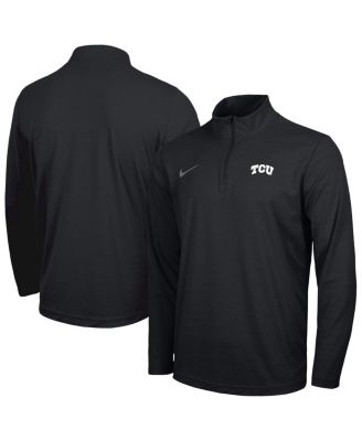 Nike - Men's Black TCU Horned Frogs Intensity Performance Quarter-Zip Pullover Sweatshirt