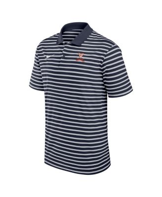 Men's Navy Virginia Cavaliers Victory Stripe Performance Polo Shirt