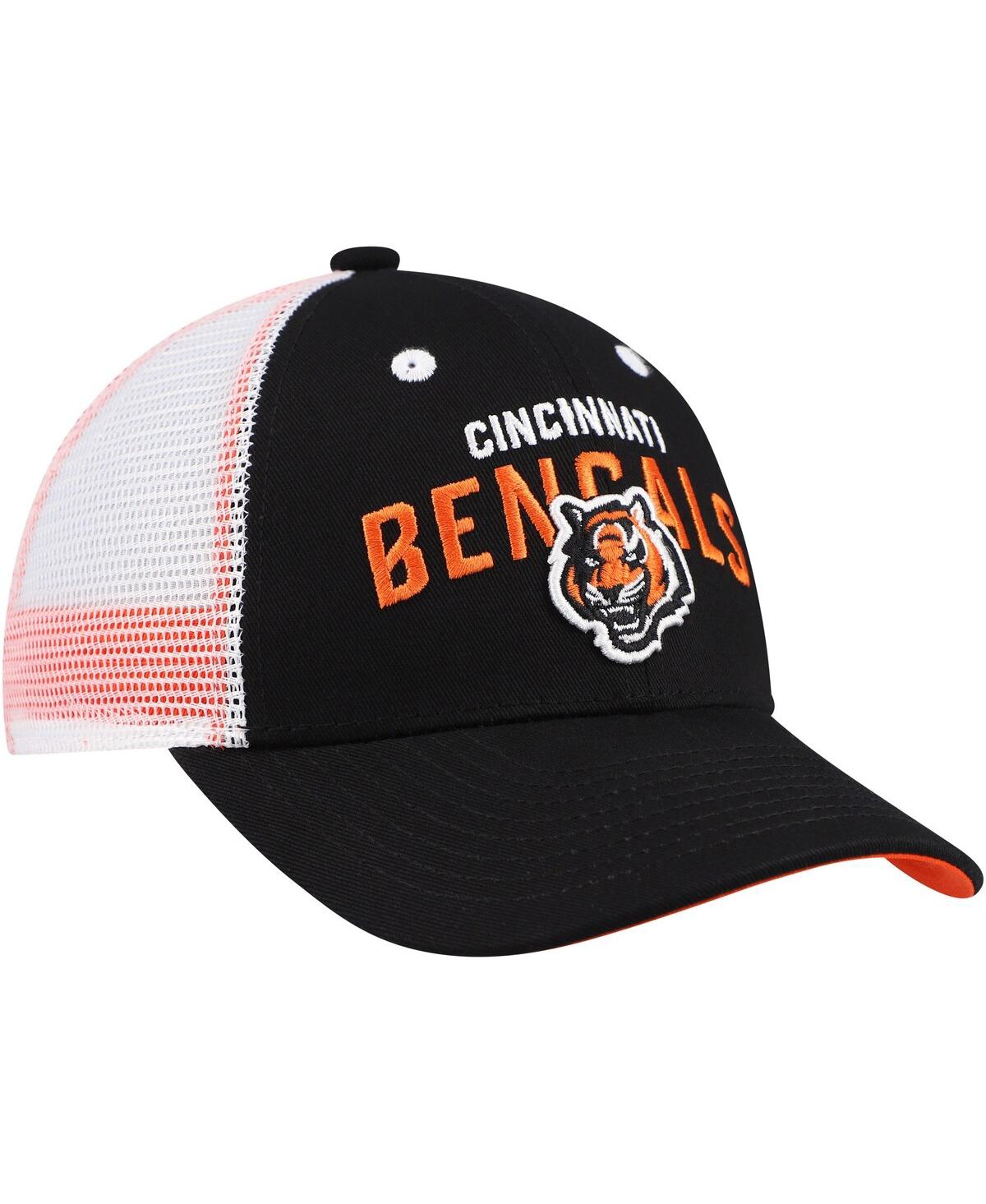 Outerstuff Preschool Black Cincinnati Bengals Core Lockup Trucker Adjustable Hat In Black
