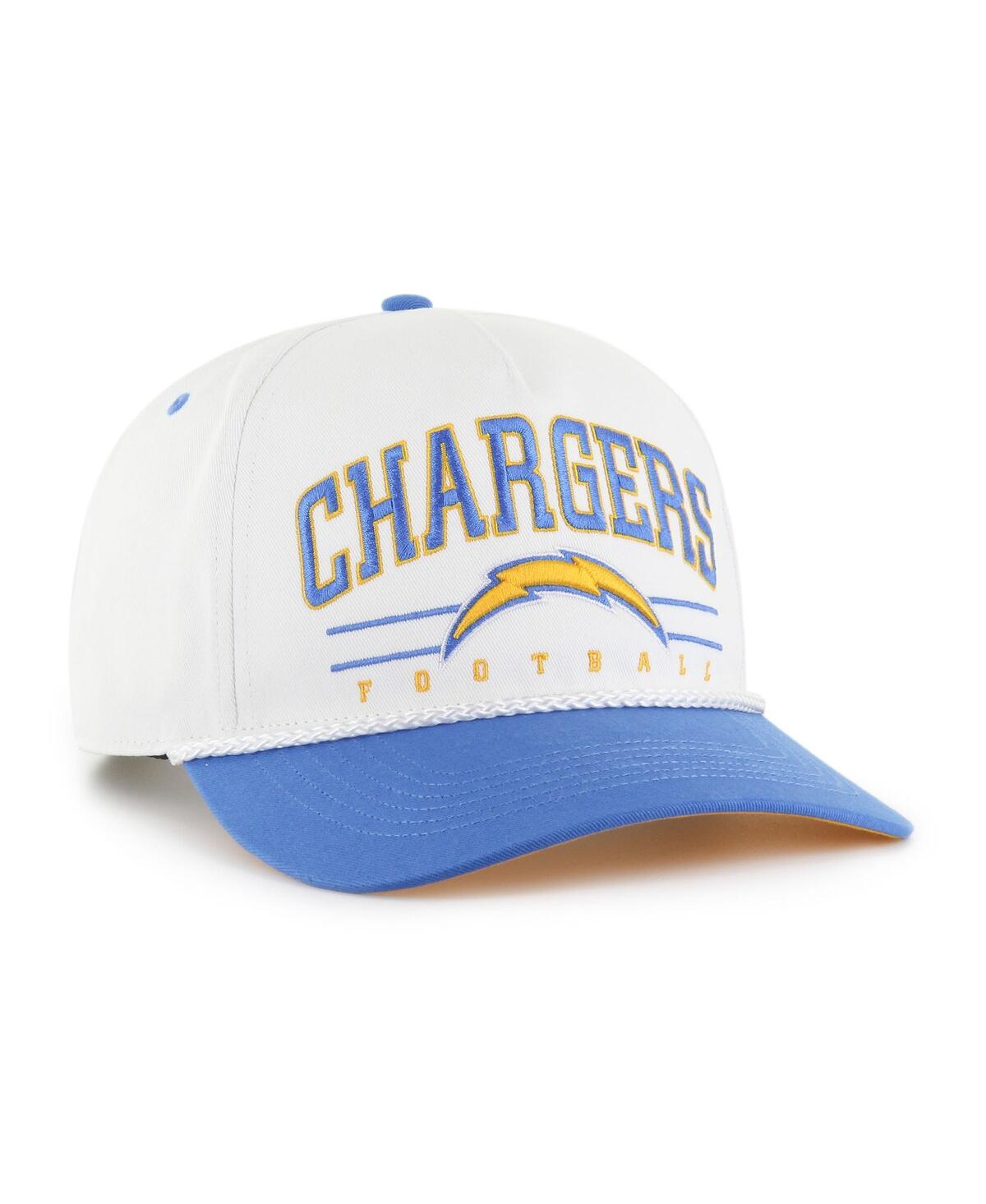 '47 Brand Men's White/Powder Blue Los Angeles Chargers Roscoe Two-Toned Hitch Adjustable Hat