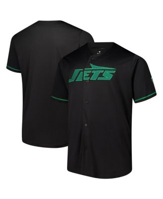 Fanatics - Men's Black New York Jets Pop Full-Button Shirt