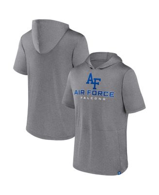Fanatics - Men's Heather Gray Air Force Falcons Modern Stack Hoodie T-Shirt