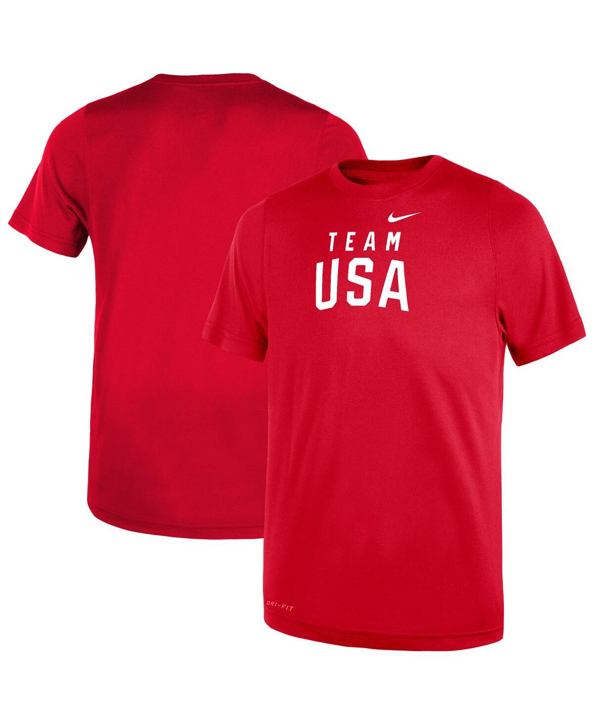 Nike Toddler Red Team Usa Legend Performance T-shirt In Red
