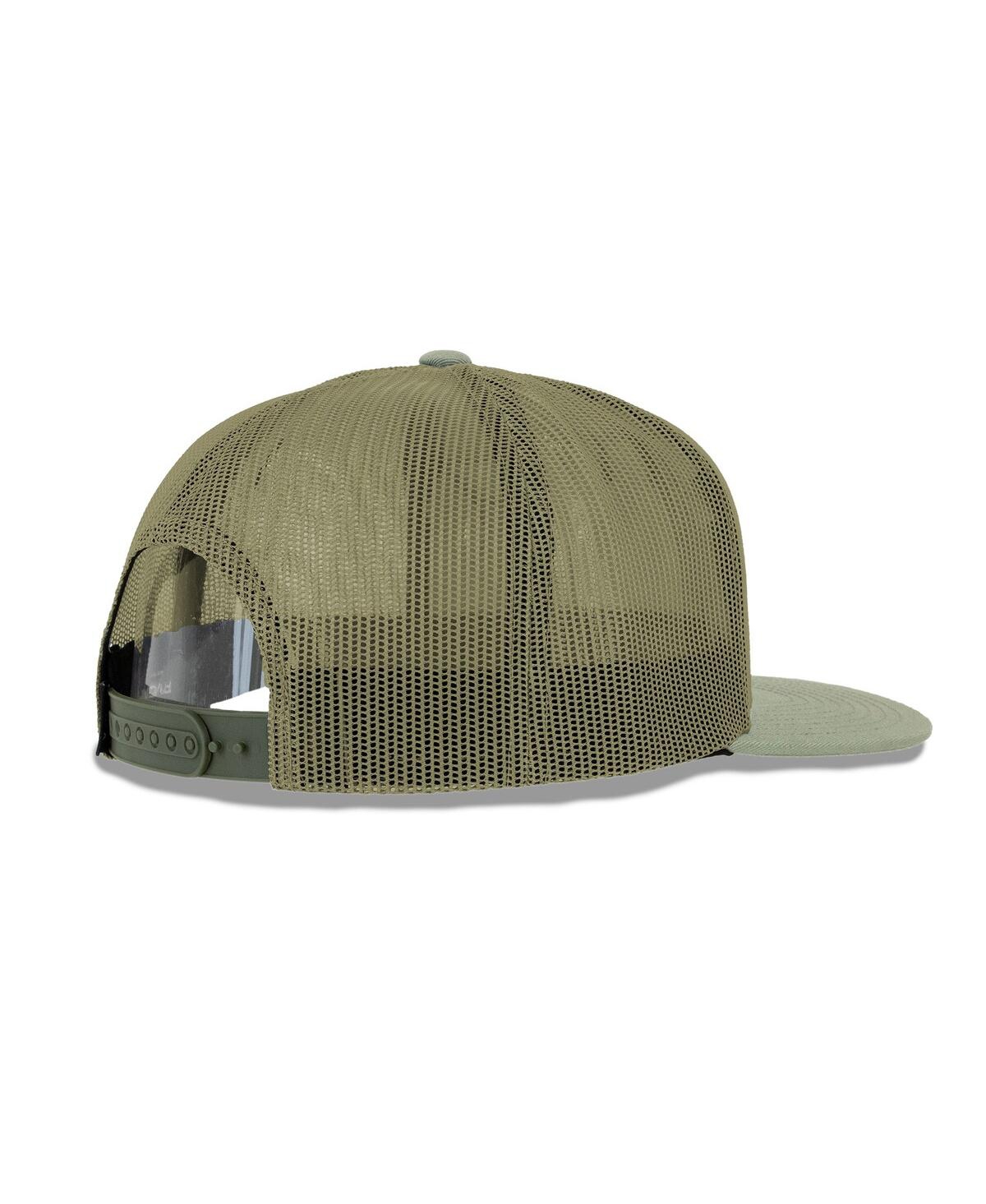 Rvca Men's Light Green  Va All The Way Trucker Snapback Hat In Green