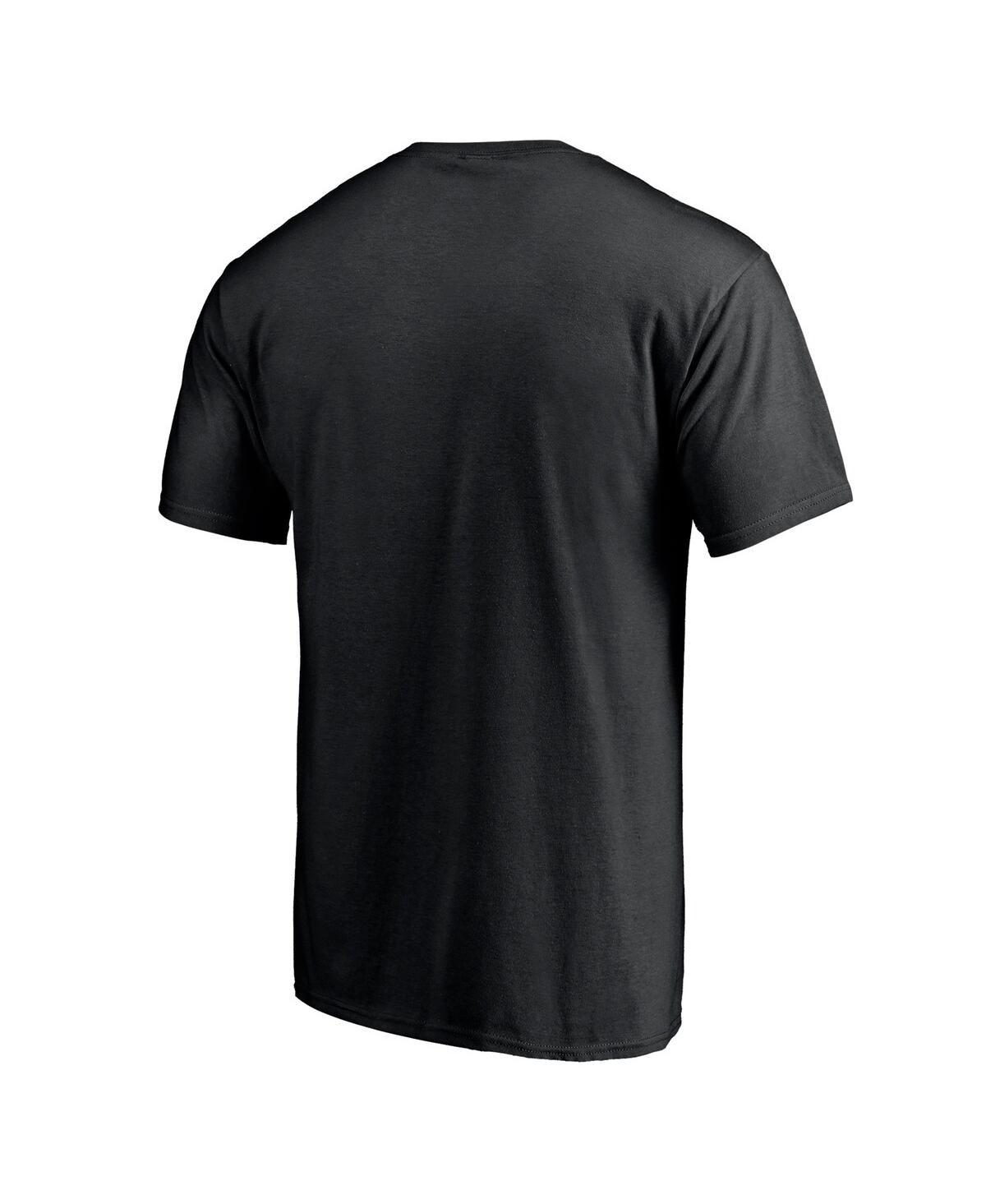Fanatics Mto Label Men's Black Chicago Blackhawks Special Edition Victory Arch T-shirt In Brown