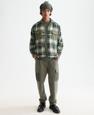 Men's Relaxed Fit Patchwork Shirt