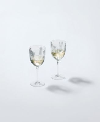 Vector White Wine Glasses, Set of 2