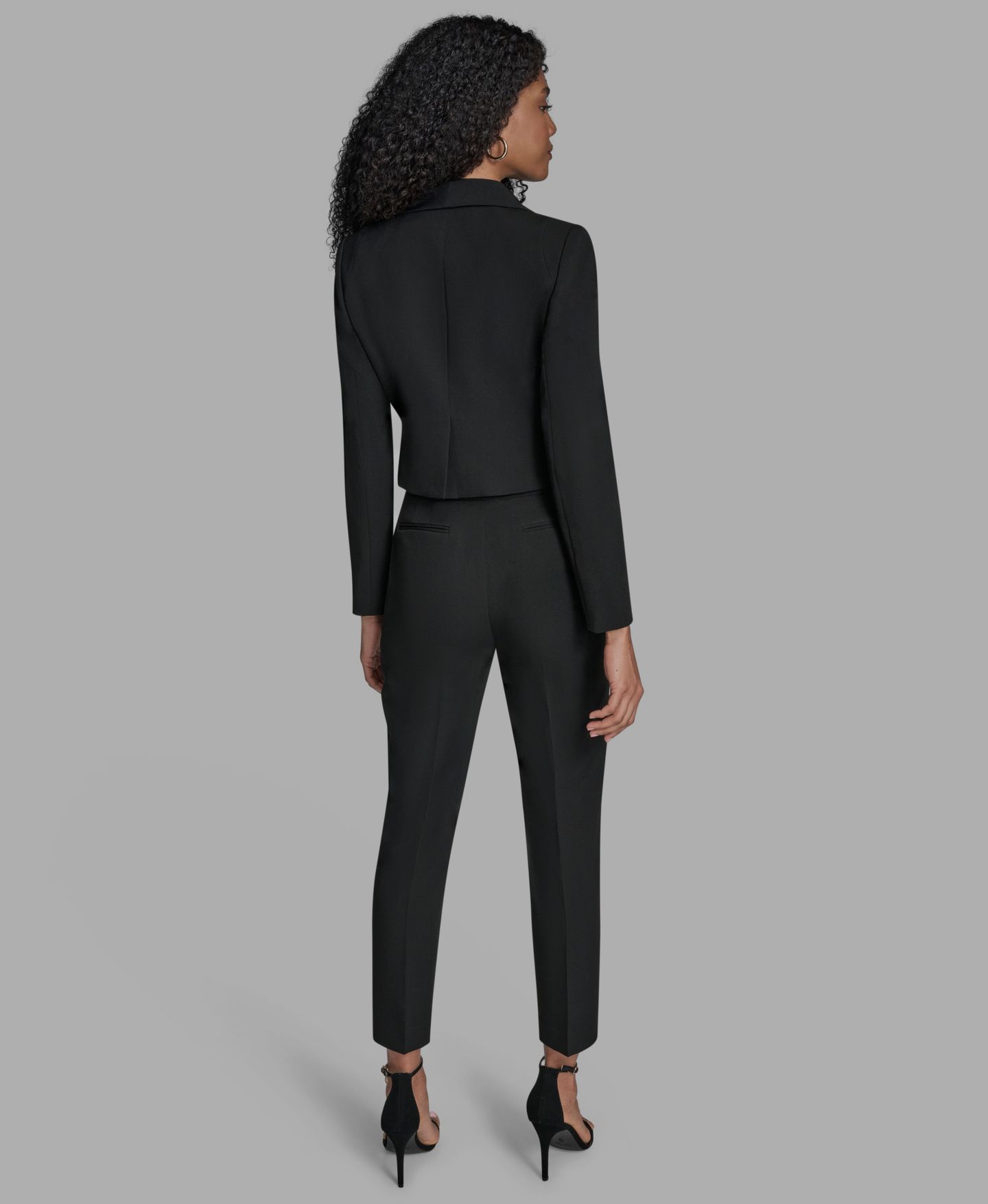 Женская куртка BCBG Collar Long Sleeve, цвет: Чёрный — фото 4
