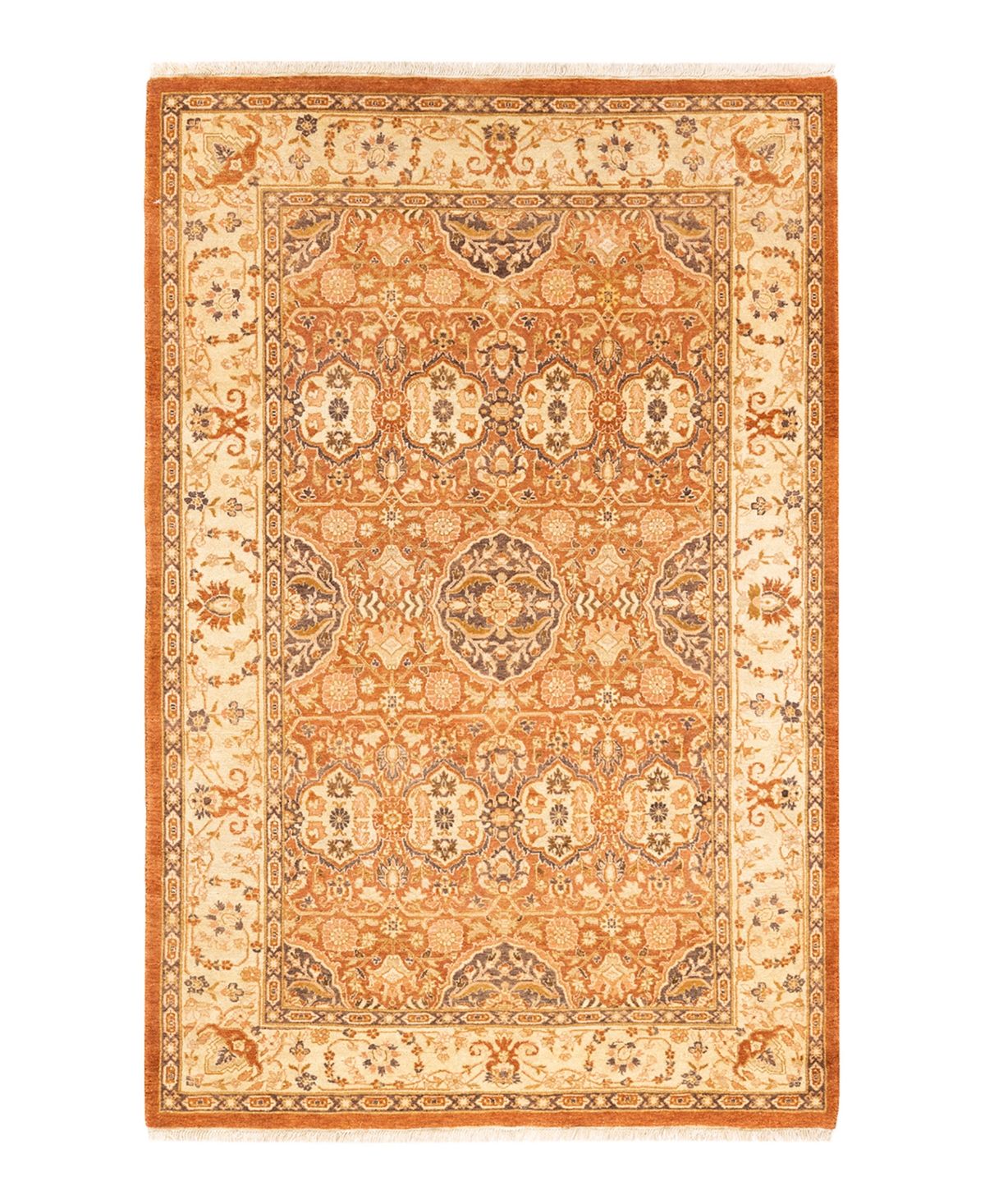 Adorn Hand Woven Rugs Mogul M1494 4'x6'1" Area Rug In Neutral