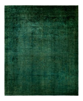 Adorn Hand Woven Rugs Fine Vibrance M1480 Rug Collection In Green