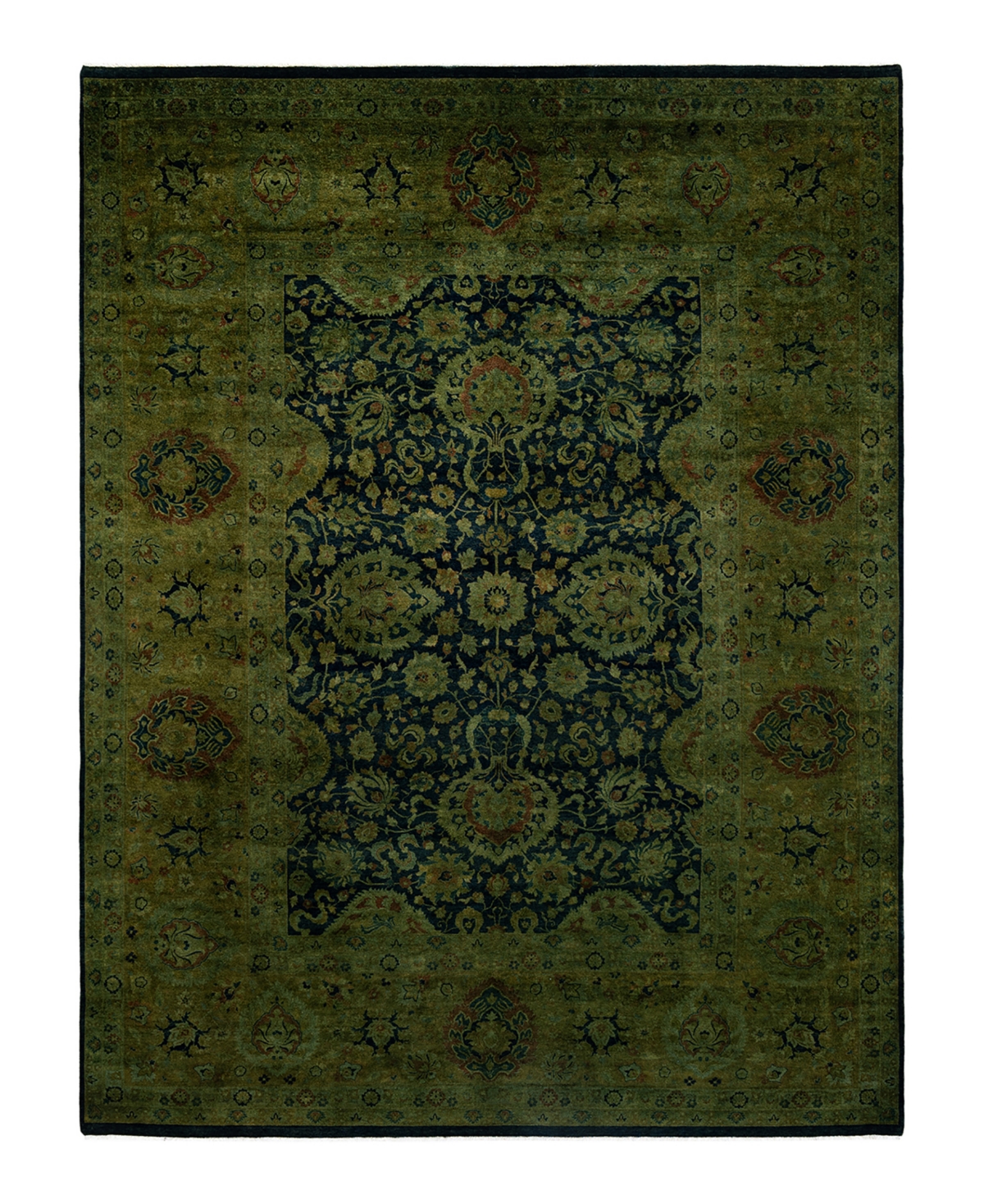 Adorn Hand Woven Rugs Fine Vibrance M1403 9'2"x11'10" Area Rug In Black