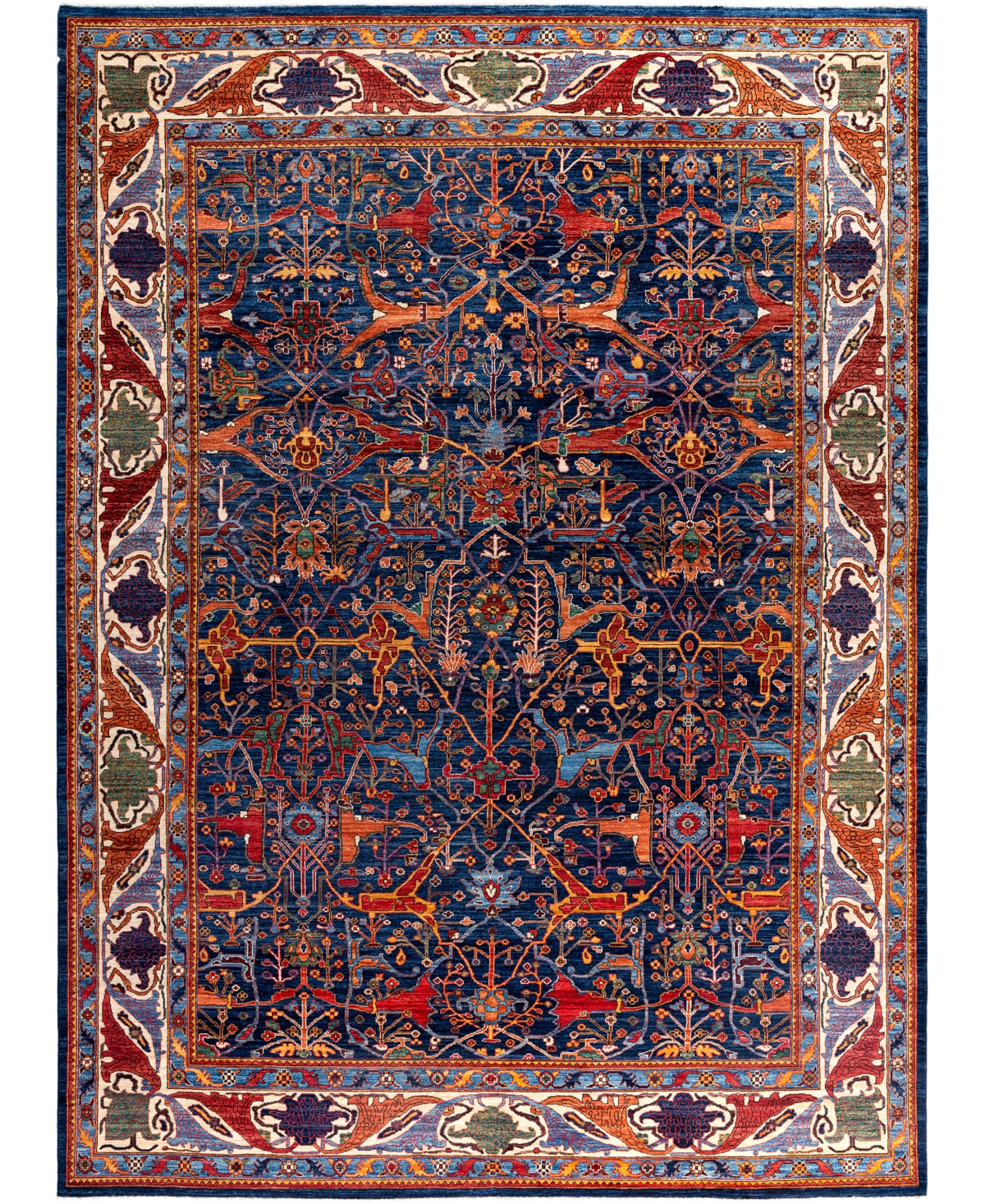 Adorn Hand Woven Rugs Serapi M0103-71 10'x13'10" Area Rug In Blue