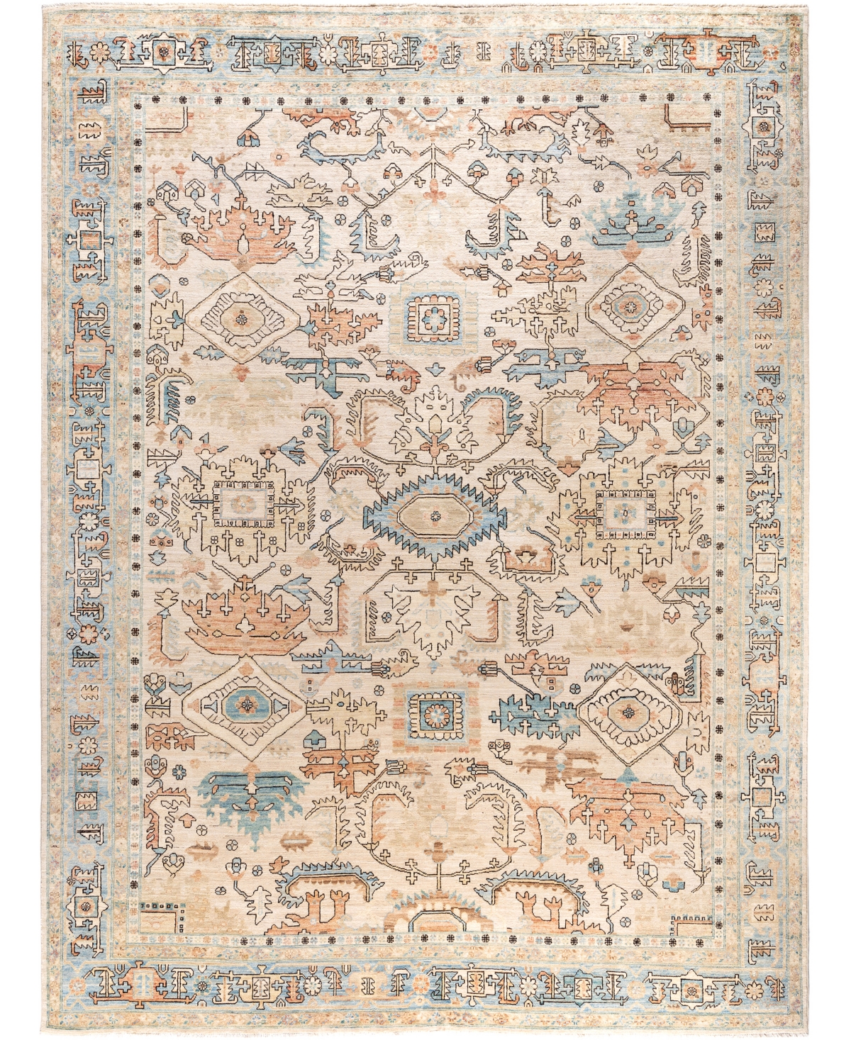 Adorn Hand Woven Rugs Serapi M0103-160 9'2"x12'2" Area Rug In White