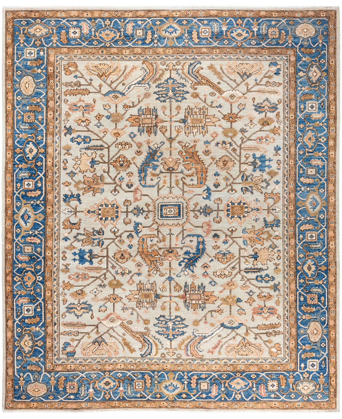 Adorn Hand Woven Rugs Serapi M0103-237 8'1"x9'9" Area Rug In White