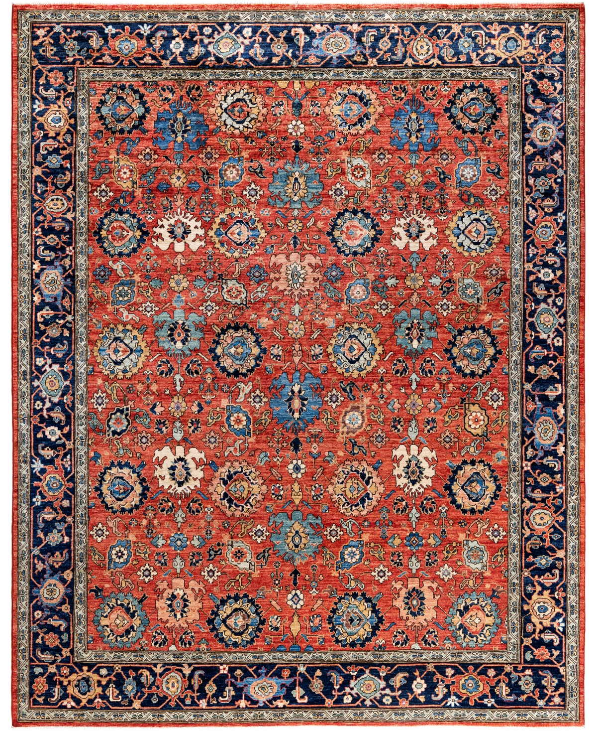Adorn Hand Woven Rugs Serapi M0103-261 8'2"x10'3" Area Rug In Red