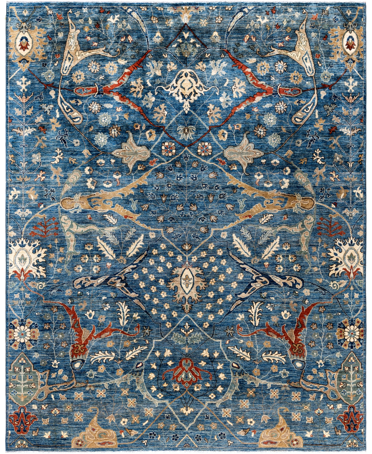 Adorn Hand Woven Rugs Serapi M0103-288 8'2"x9'11" Area Rug In Blue