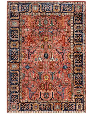 Adorn Hand Woven Rugs Serapi M0103 308 Rug Collection In Pink