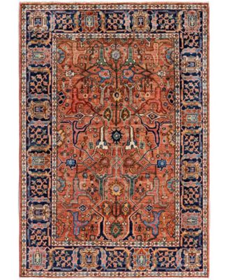 Adorn Hand Woven Rugs Serapi M0103 328 Rug Collection In Pink