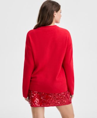 Women's Cheers Darling Crewneck Sweater, Macy's Exclusive