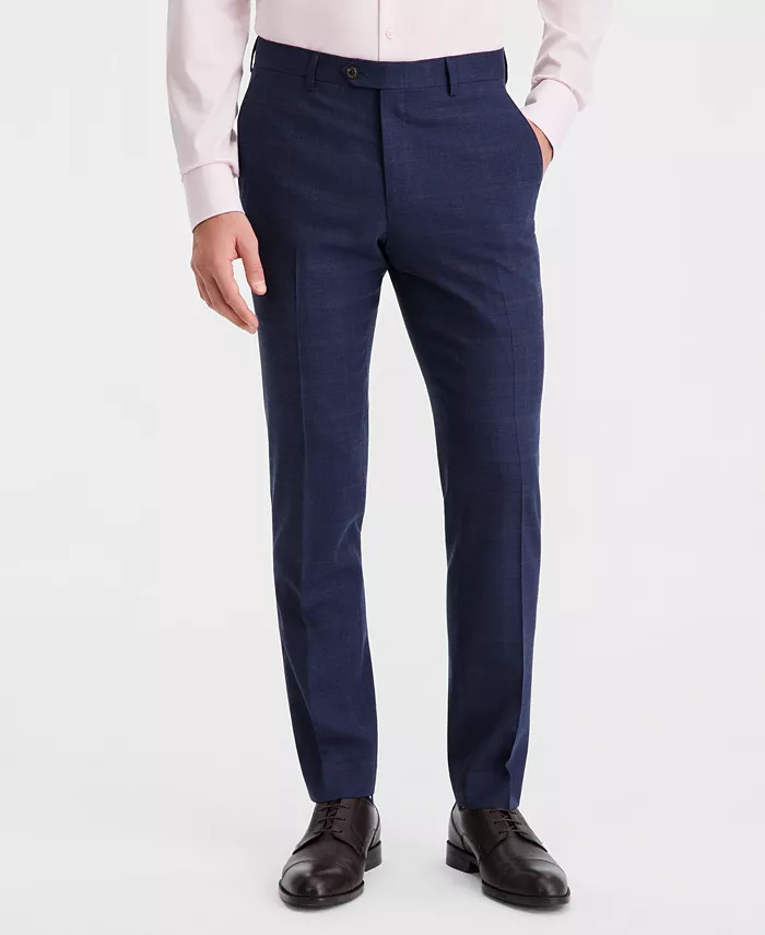 Men's Modern-Fit Wool-Blend Windowpane Suit Separates Pants - thumbnail 3