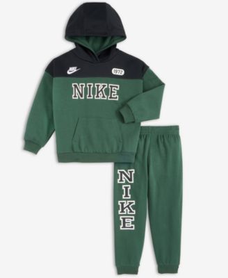Little Boys 2-Piecs Sportswear P.E. Blocked Pullover & Pant Set	