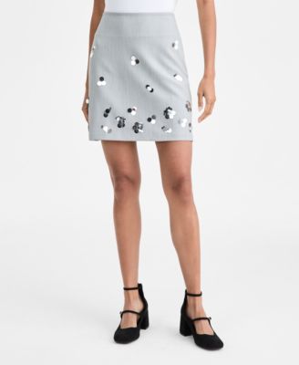 Women's Paillette Cluster Mini Skirt