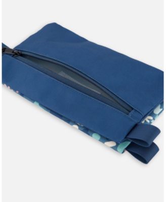 Girl Double Pencil Case Green Cat Print - Toddler|Child