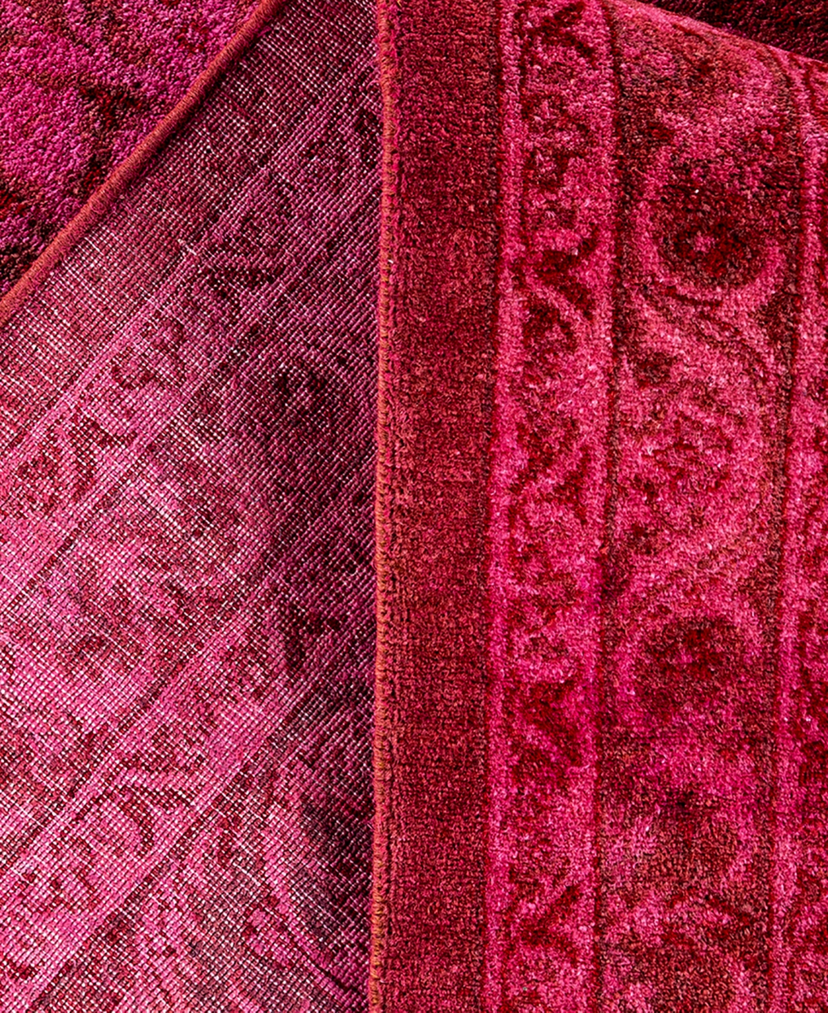 Adorn Hand Woven Rugs Fine Vibrance M1503 8'4"x10'7" Area Rug In Pink