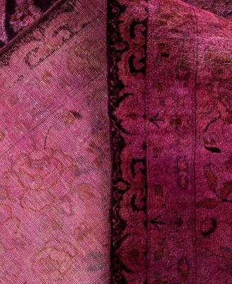 Adorn Hand Woven Rugs Fine Vibrance M1123 Rug Collection In Pink