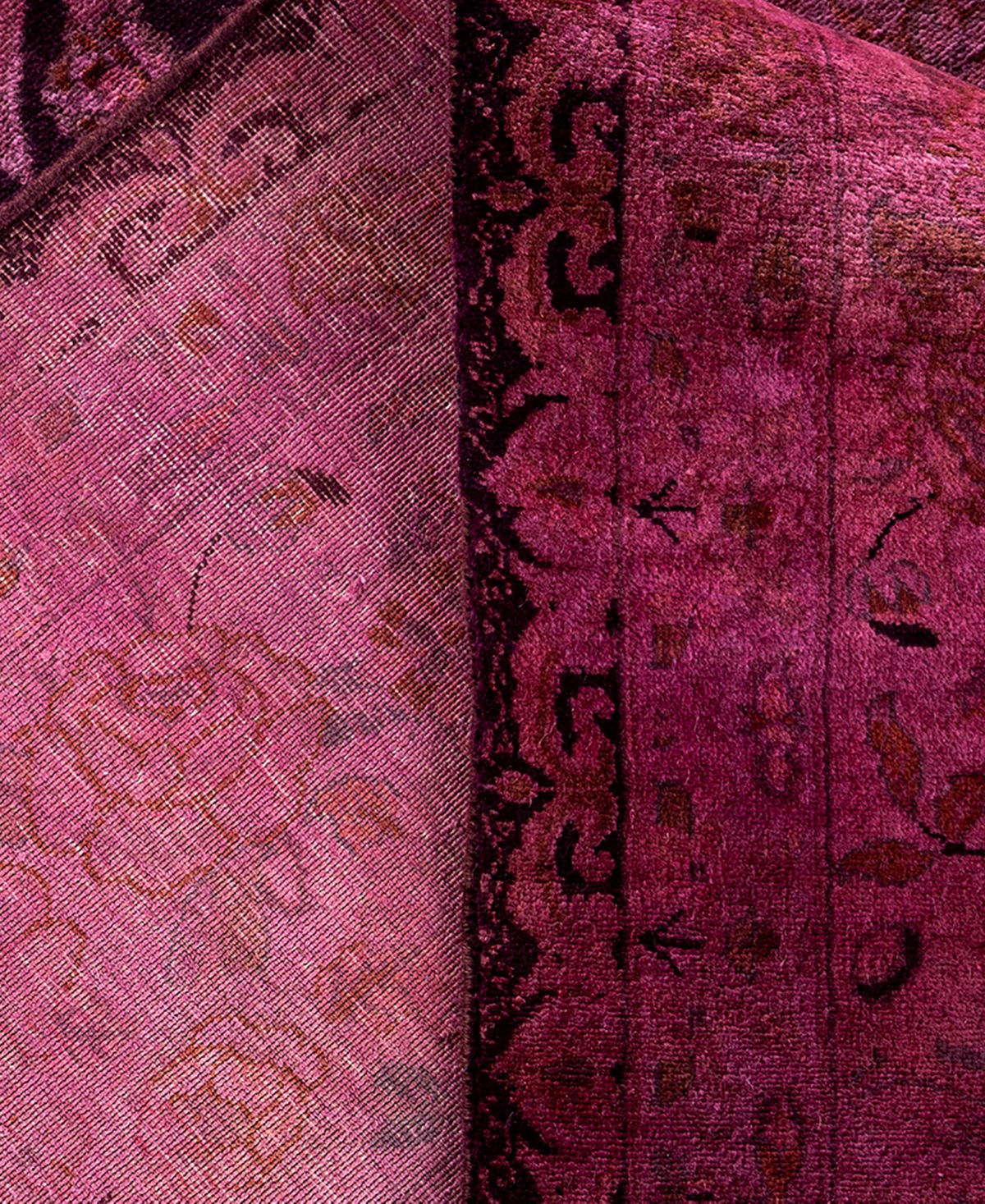 Adorn Hand Woven Rugs Fine Vibrance M1123 8'2"x10'2" Area Rug In Pink