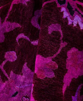 Adorn Hand Woven Rugs Fine Vibrance M1369 Rug Collection In Pink