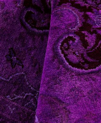 Adorn Hand Woven Rugs Fine Vibrance M1366 Rug Collection In Purple