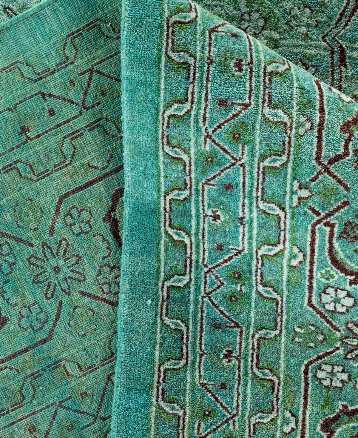 Adorn Hand Woven Rugs Fine Vibrance M1230 6'2"x9'1" Area Rug In Green