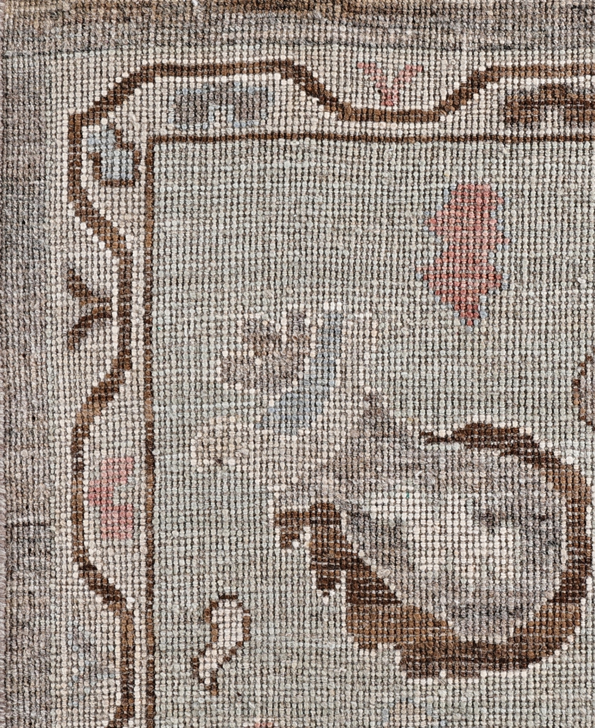 Adorn Hand Woven Rugs Colorful Oushak M0103-46 8'x9'8" Area Rug In Brown