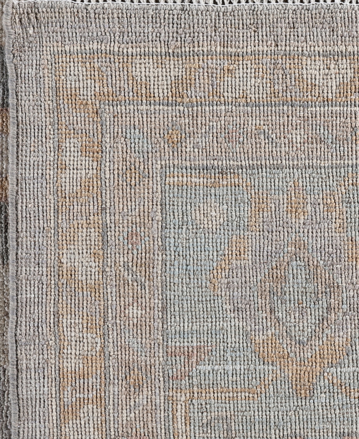 Adorn Hand Woven Rugs Colorful Oushak M0103-51 8'4"x9'10" Area Rug In Gray