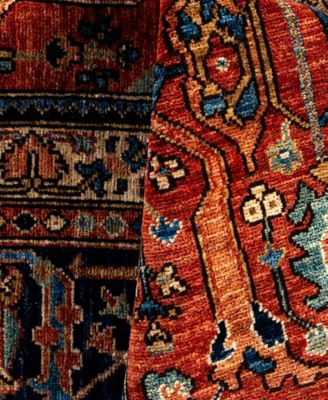 Adorn Hand Woven Rugs Serapi M0103 54 Rug Collection In Red