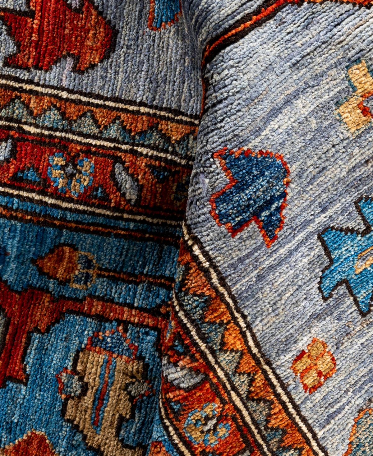Adorn Hand Woven Rugs Serapi M0103-64 10'2"x14' Area Rug In Gray