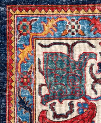 Adorn Hand Woven Rugs Serapi M0103 71 Rug Collection In Blue