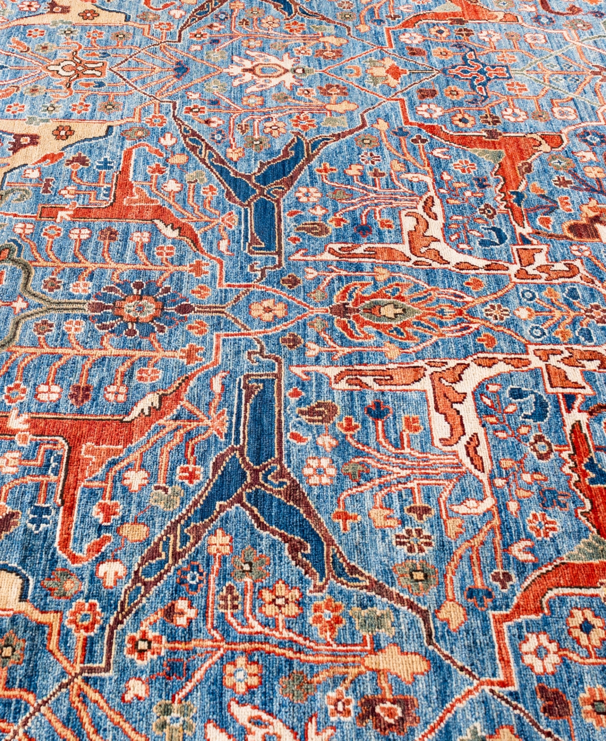 Adorn Hand Woven Rugs Serapi M0103-93 9'1"x11'11" Area Rug In Blue
