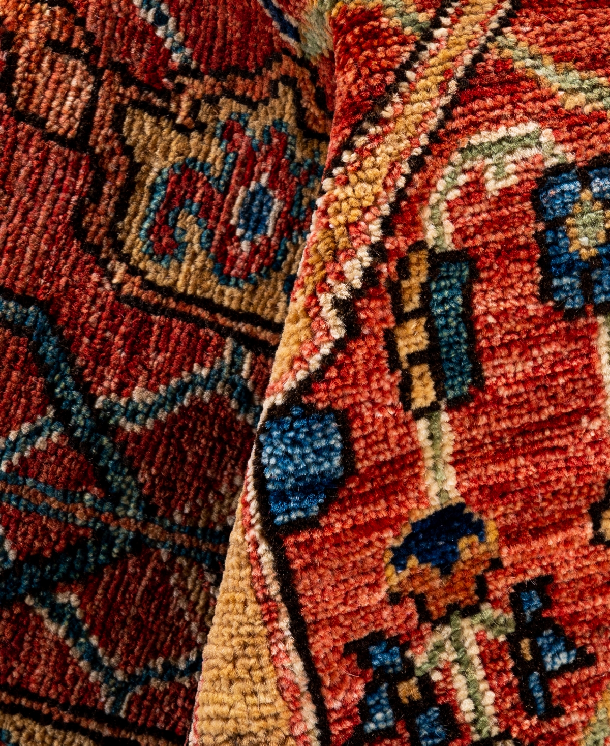 Adorn Hand Woven Rugs Serapi M0103-106 9'x12'1" Area Rug In Red