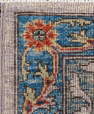 Adorn Hand Woven Rugs Serapi M0103 108 Rug Collection In Purple