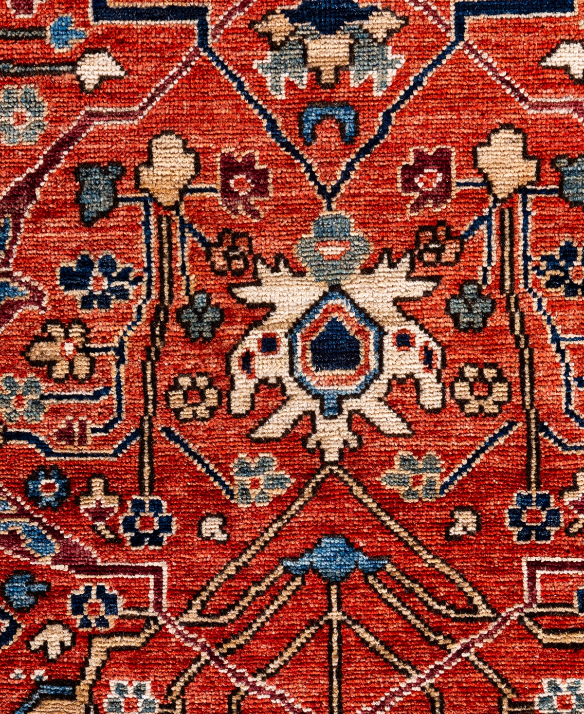 Adorn Hand Woven Rugs Serapi M0103-115 8'11"x11'9" Area Rug In Red