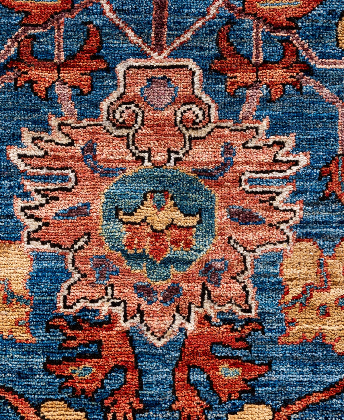 Adorn Hand Woven Rugs Serapi M0103-120 9'1"x12'3" Area Rug In Blue