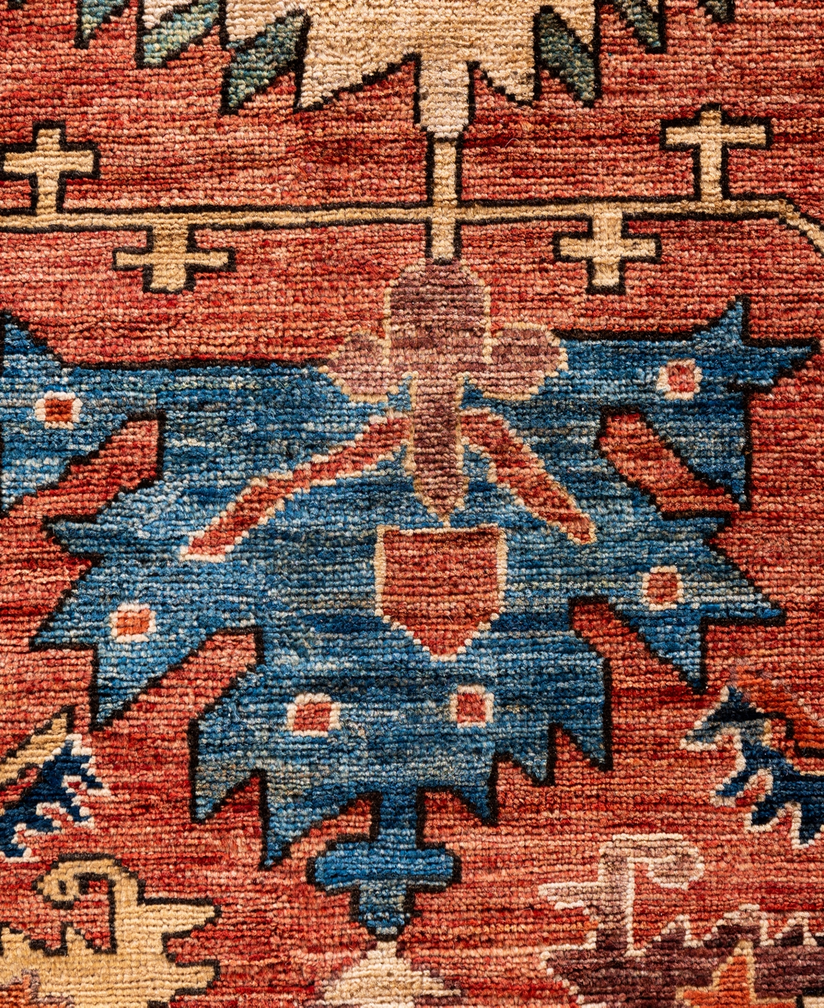 Adorn Hand Woven Rugs Serapi M0103-140 9'x11'9" Area Rug In Red